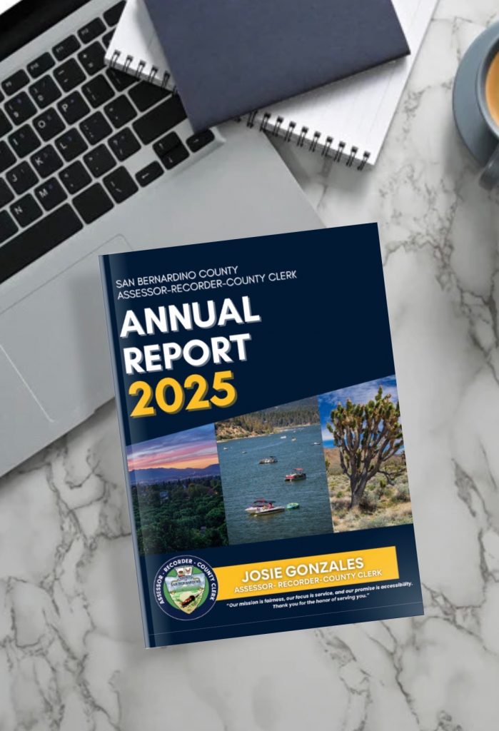 Annual Report on desk